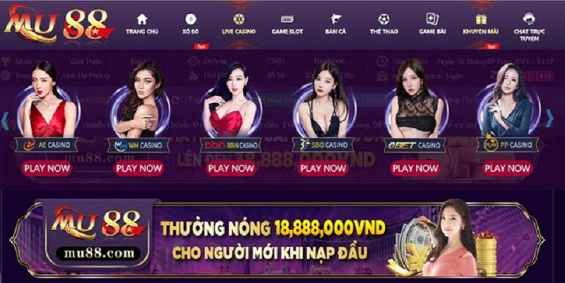 các tựa game nổi tiếng tại Mu88